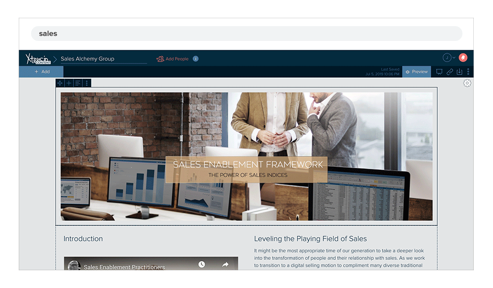 Sales Alchemy Group Case Study With Xtensio