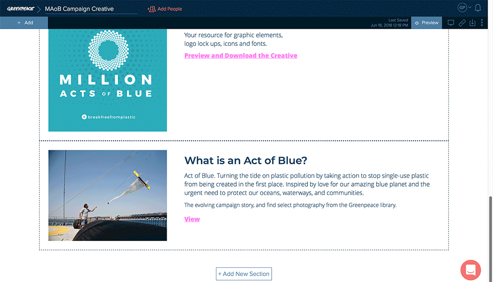 Overview Of Greenpeace Case Study With Xtensio