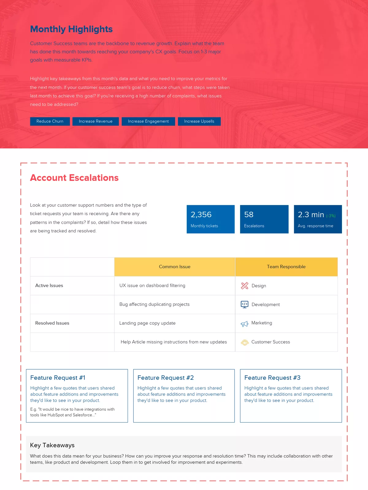 Customer Service Efforts And Account Escalations