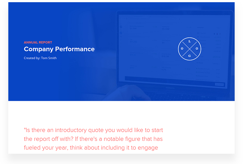 Annual Report Template