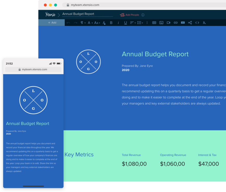 How To Create An Annual Budget Report