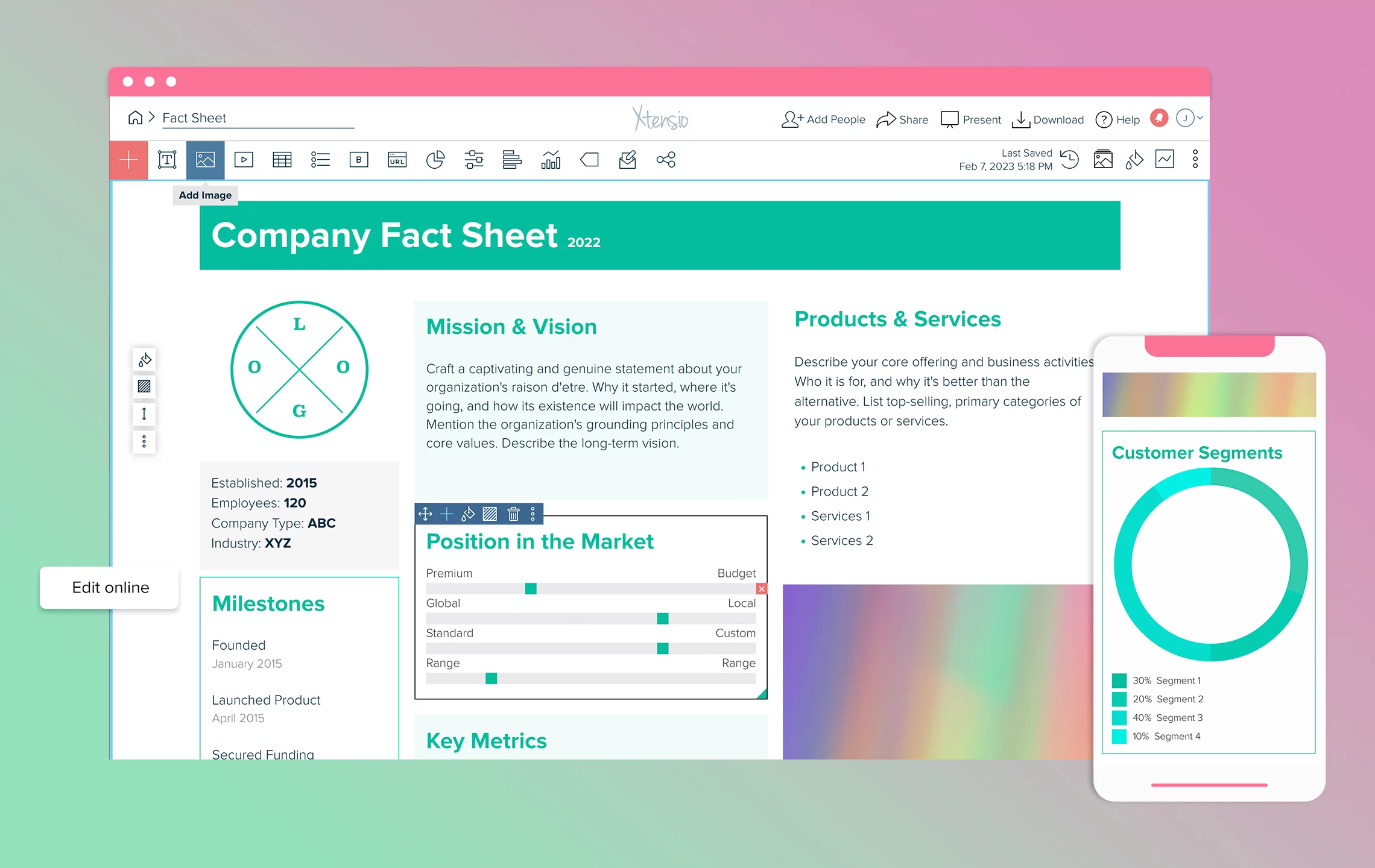 Fundraising Decks And Docs | Xtensio | 2025