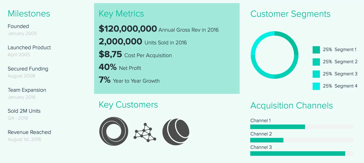 Company Fact Sheet Template Business Insights