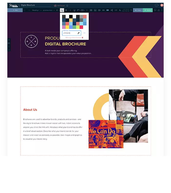 Digital Brochure Template