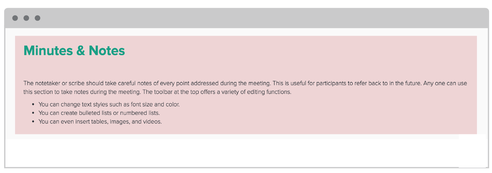 How To Prepare A Meeting Agenda: Include A Section For Additional Notes