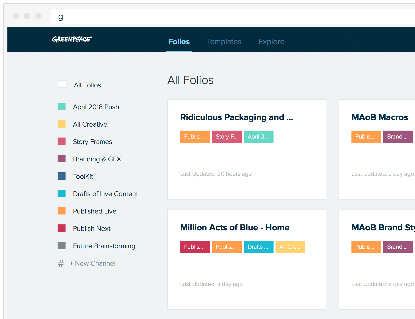 Greenpeace Case Study With Xtensio