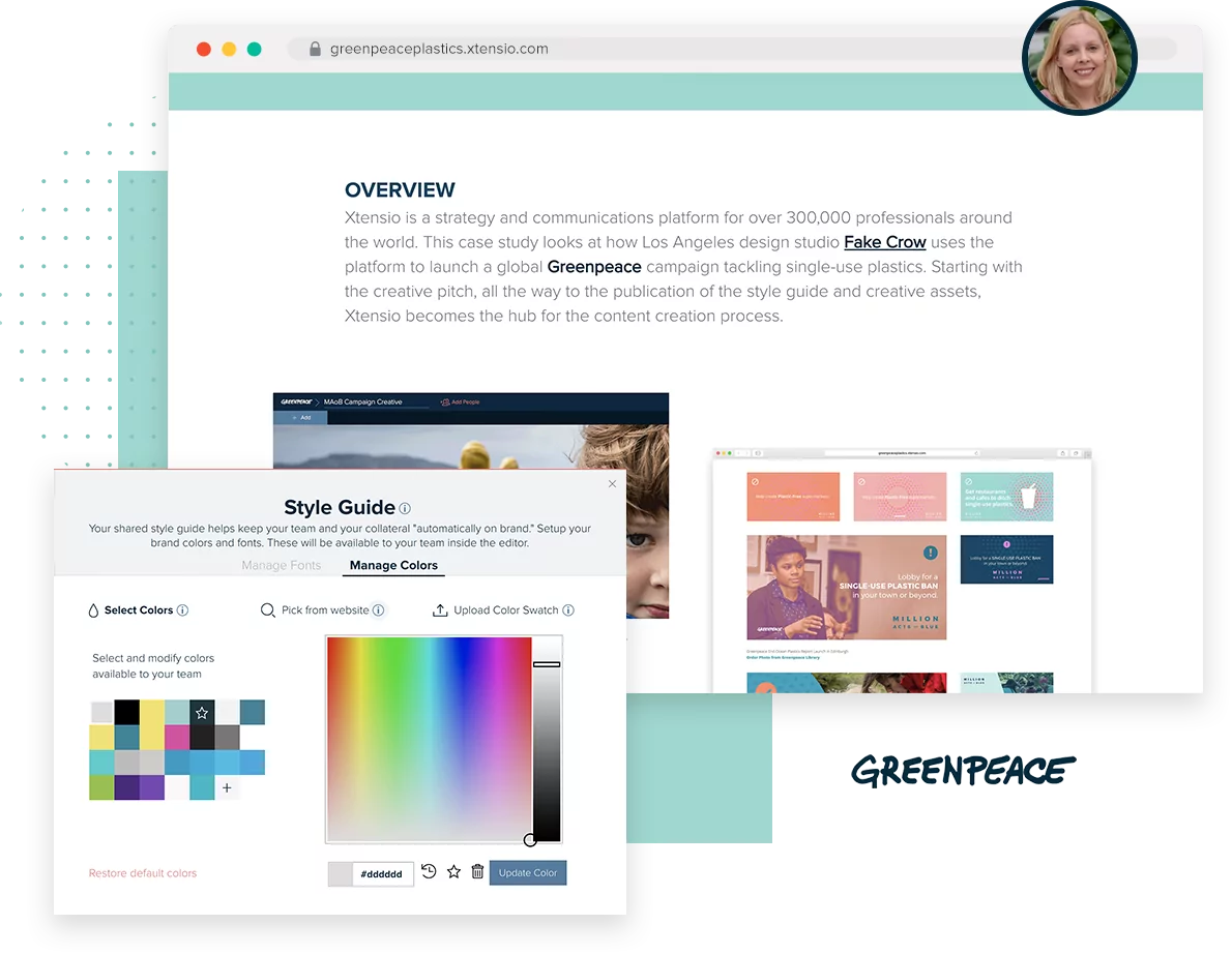 Greenpeace Campaign Process On Xtensio