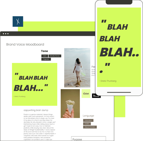 Click To Create Your Free Brand Voice Brainstorm Eco-Conscious Brand Voice Brainstorm Template