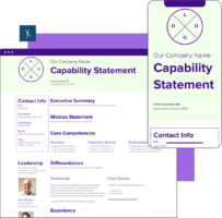 Capability Statement Template