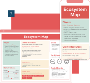 Ecosystem Map Template | Desktop And Mobile Views