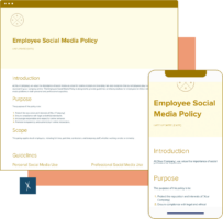 Employee Social Media Policy Template