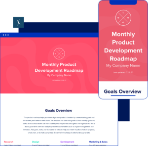 Monthly Product Roadmap