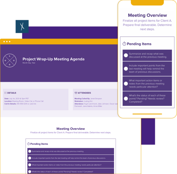 Project Wrap-Up Meeting Agenda