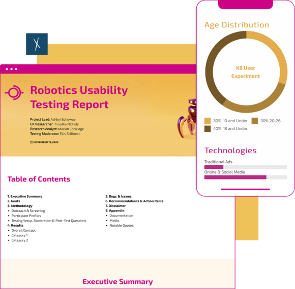 Robotics Usability Testing Report Template