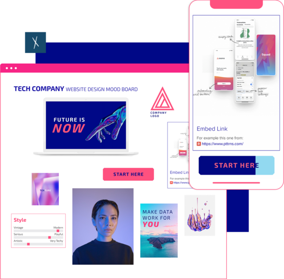 Website Design Mood Board Template