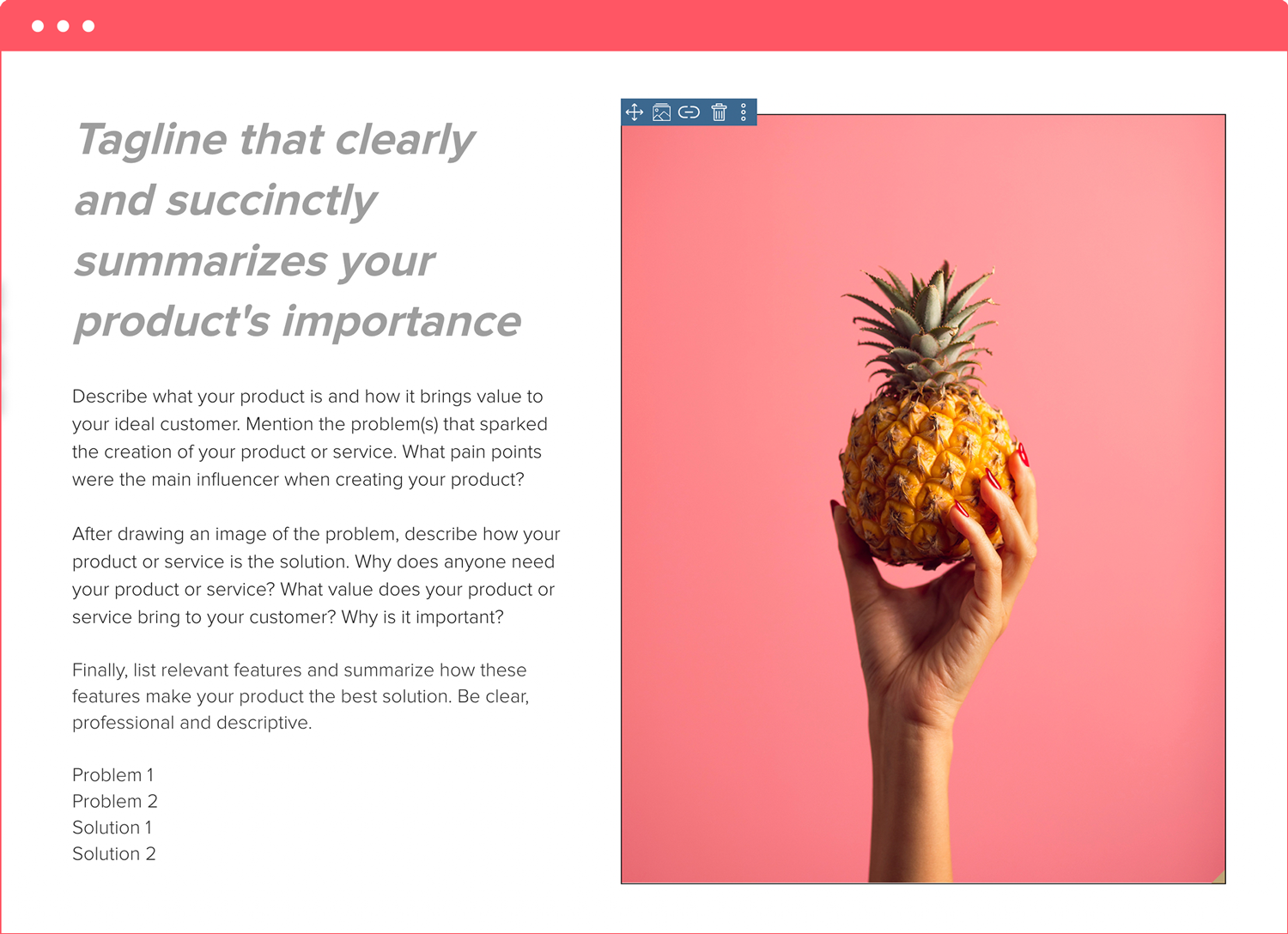 Choose The Main Image For Your Concept