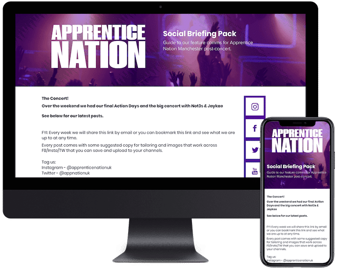 Small Fry Social Briefing Pack In Multiple Devices