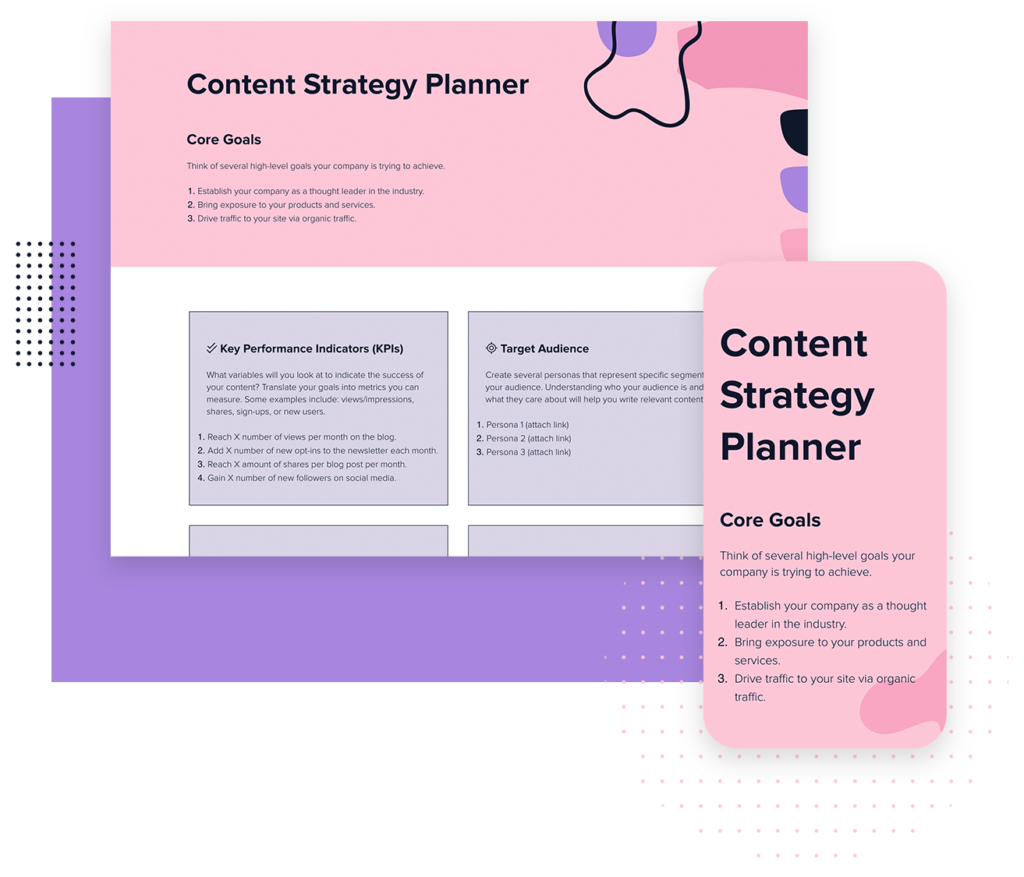 Content Strategy Planner Template