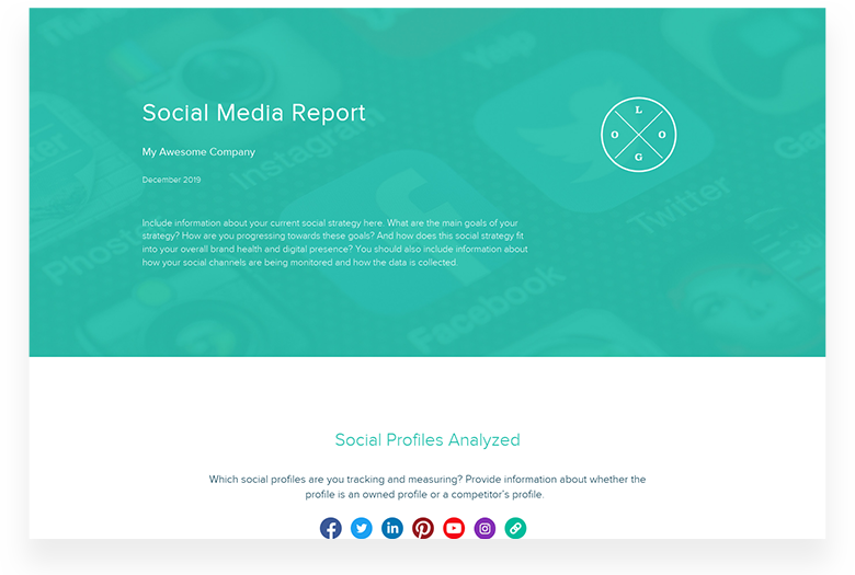 Social Media Report Template
