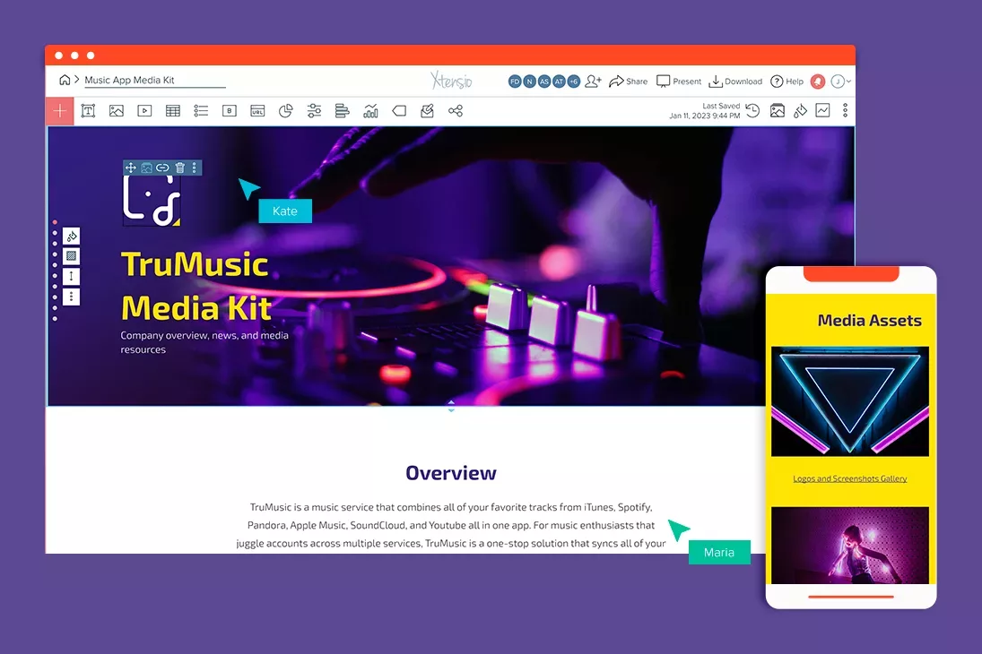 Media Kit App