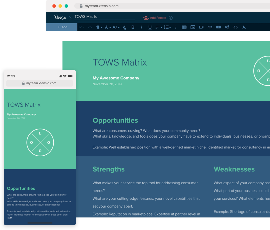 W To Conduct A Tows Analysis To Put Your Swot Analysis Into Action